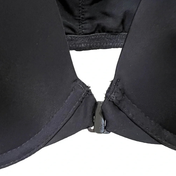 Wacoal TShirt Bra Black Lace Front Closure Size 34DDD - Picture 4 of 16